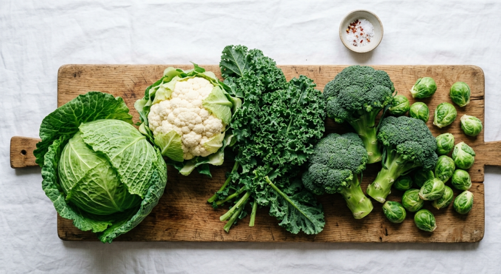 Cruciferous vegetables including broccoli and kale  best foods that balance hormones in females naturally