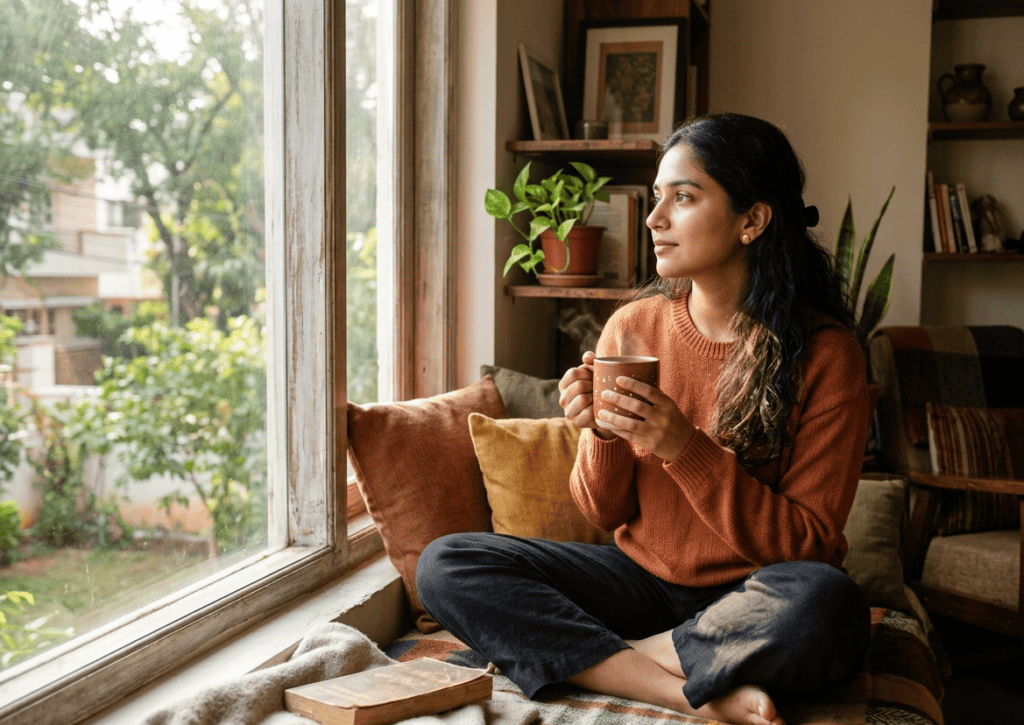 natural remedies for hormonal imbalance in females,
Young woman drinking herbal tea as a natural remedy for hormonal imbalance in females